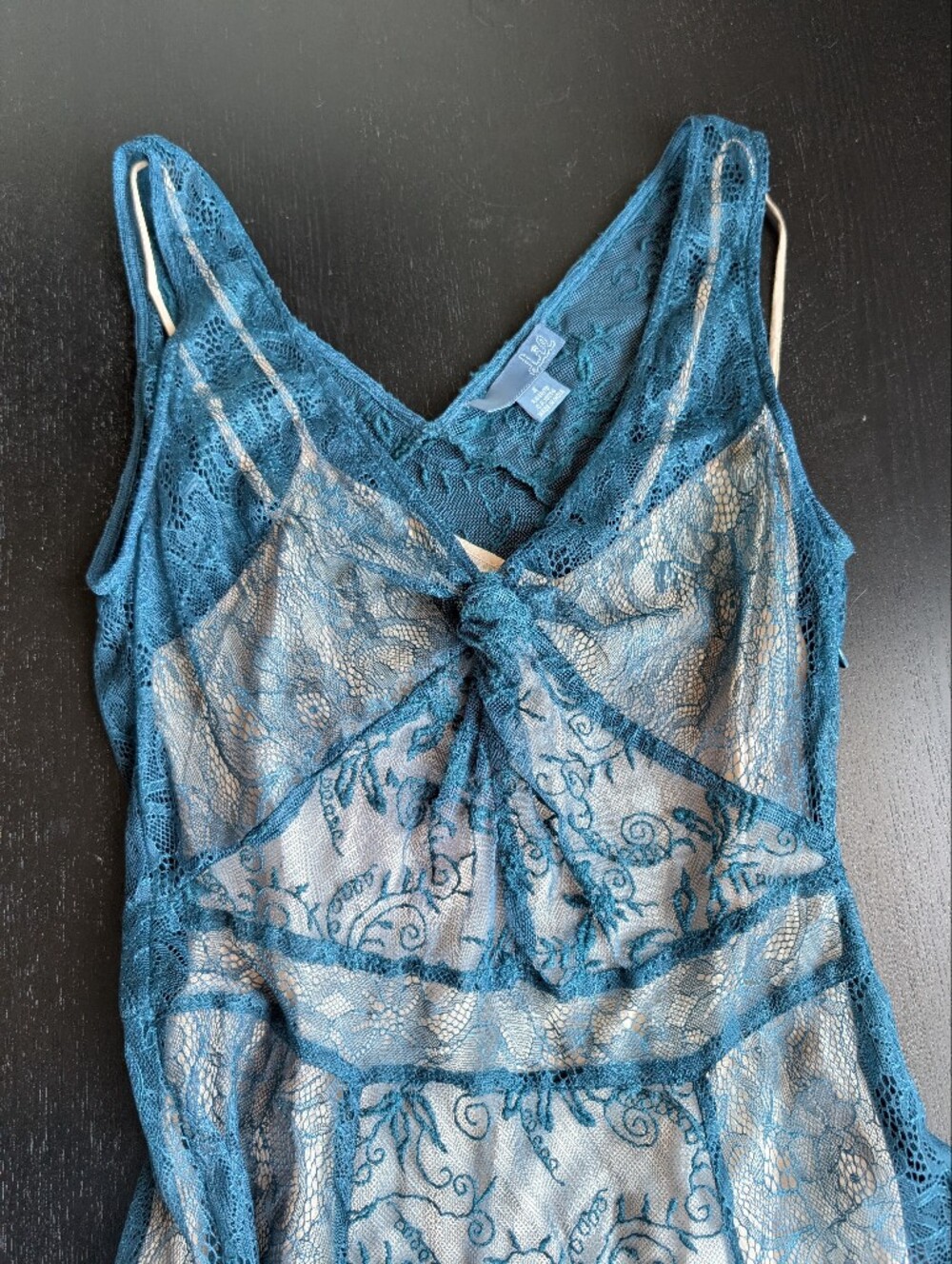 Lil by Anthopologie Hera Maxi Dress in Blue Lace - Picture 6 of 14